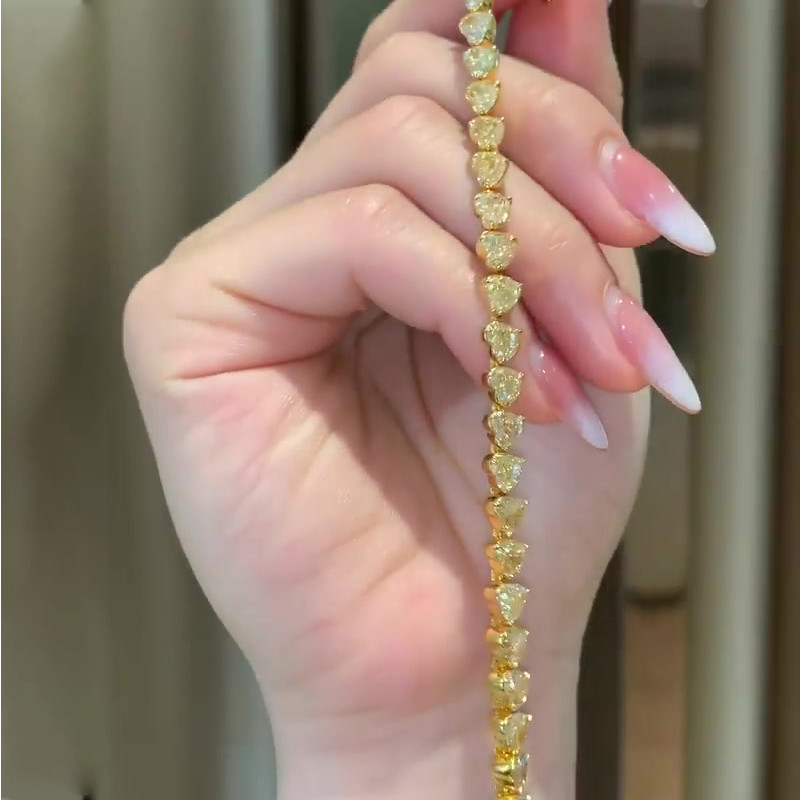Yellow sapphire hotsell tennis bracelet