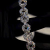 24ctw White Sapphire Infinity Statement Bracelet