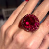 9ct Oval Cut Ruby Bold Cocktail Ring