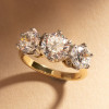 6.5ctw Round Cut Two Tone Vintage Engagement Ring