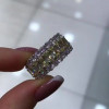 7.8ct Baguette Cut Light Yellow Sapphire Eternity Band