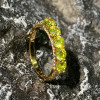 1.2ct Five-Stone Round Cut Peridot Wedding Band