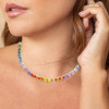 90ctw Emerald Cut Multicolor Rainbow Necklace