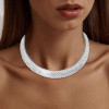 Luxurious Baguette Cut Tennis Necklace