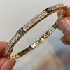 Baguette Cut White Sapphire Classic Tennis Bangle