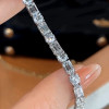 14ctw Round and Emerald Cut Tennis Bracelet