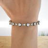 12ctw Heart Cut Two Tone Vintage Tennis Bracelet