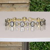 12ctw Cushion Cut Two Tone Vintage Tennis Bracelet