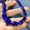 Oval Cut Blue Sapphire Choker Necklace