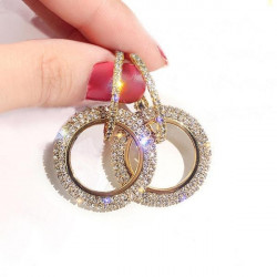 Fashion Hoop Earrings for Women in Gold