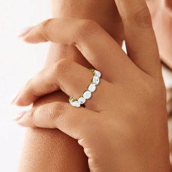 Eternity Round Brilliant Cut 3.4CT Wedding Band