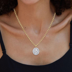 5.7ct Pear Cut White Sapphire Chain Link Necklace