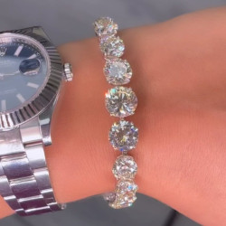 Round Cut Rivera Graduated Tennis Bracelet