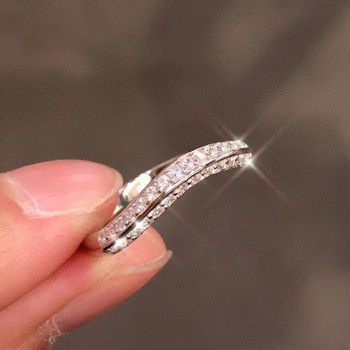 1.2ct Round Cut White Sapphire Wedding Band