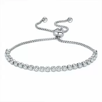 Fashion White Sapphire Adjustable Bracelet