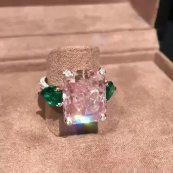 6.8ct Fancy Pink Sapphire Engagement Ring
