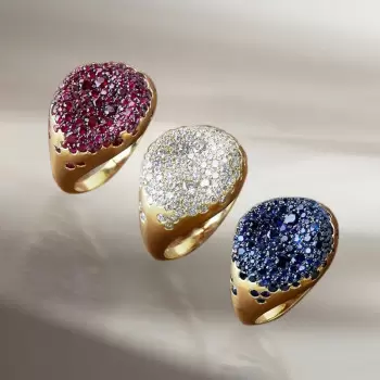 2ctw Paved Black Sapphire Cocktail Ring