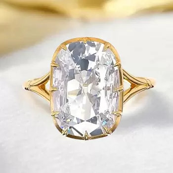 8ct Cushion Cut Vintage Mounting Engagement Ring