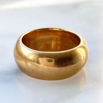 8MM Width High-Polished Classic Antique Wedding Band