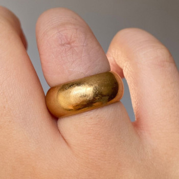 8MM Width High-Polished Classic Antique Wedding Band
