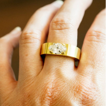 2.5ct Marquise Cut Simple Modern Engagement Ring