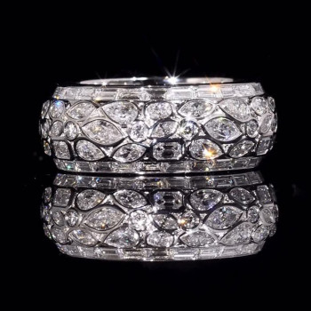 9ctw Multi-cut White Sapphire Full Eternity Ring