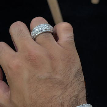 9ctw Multi-cut White Sapphire Full Eternity Ring