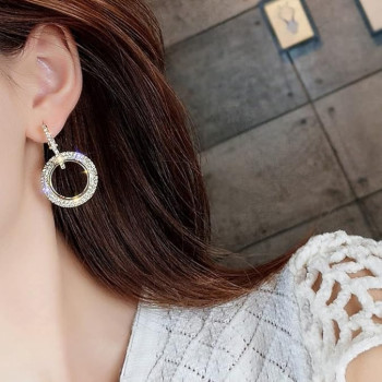 Fashion Hoop Earrings for Women in Gold