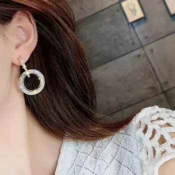 Fashion Hoop Earrings for Women in Gold