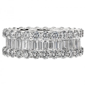 5.44ctw Baguette Cut Eternity Band