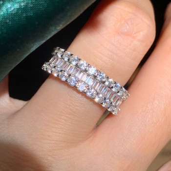 5ctw Baguette Cut Classic Eternity Band