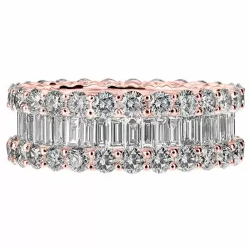 5.44ctw Baguette Cut Eternity Band