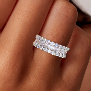 5ctw Baguette Cut Classic Eternity Band