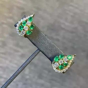 Fashion Colorful Sapphire Pear Shape Earrings in Gold