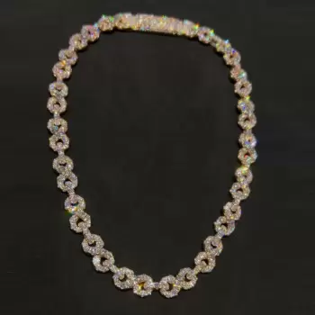 58ctw White Sapphire Infinity Statement Necklace