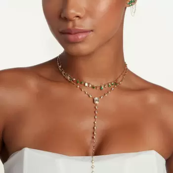 4.5ctw Multi-cut White Sapphire Dainty Y Necklace