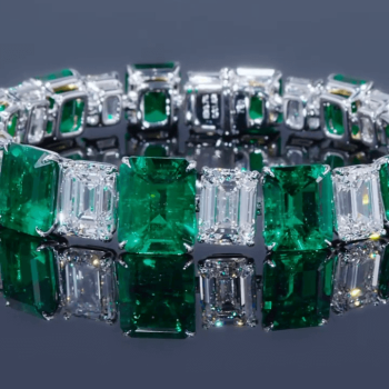 Luxury Emerald Cut Green Sapphire Bracelet