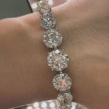 Round Cut Rivera Graduated Tennis Bracelet