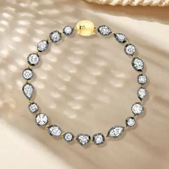 20ctw Multi Cut White Sapphire Bracelet