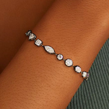 20ctw Multi Cut White Sapphire Bracelet