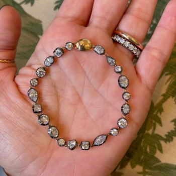 20ctw Multi Cut White Sapphire Bracelet