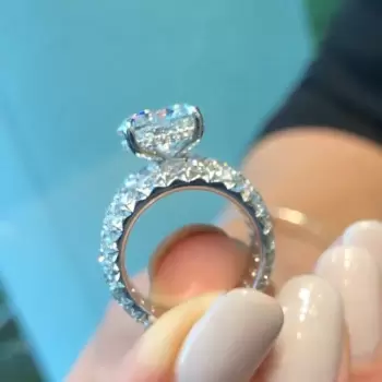 5.15ct Round Cut White Sapphire Stunning Engagement Ring
