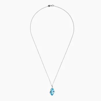 5.5ct Marquise Cut Aquamarine Pendant Necklace 