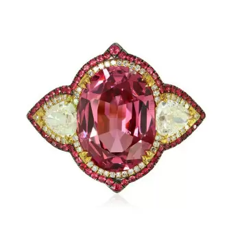 6ct Oval Cut Ruby Engagement Ring