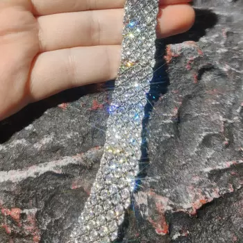 20ctw Round Cut White Sapphire Bold Tennis Bracelet