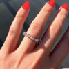 Handmade Pear Cut Eternity Women's Band