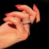 Handmade Pear Cut Eternity Women's Band