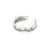 925 Sterling Silver Handmade Roman Numeral Letters Stackable Ring