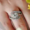 Heart Cut White Sapphire Engagement Ring