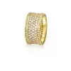 4ctw White Sapphire Three-side Eternity Ring